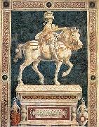 Andrea del Castagno Equestrian Statue of Niccolo da Tolentino oil painting reproduction